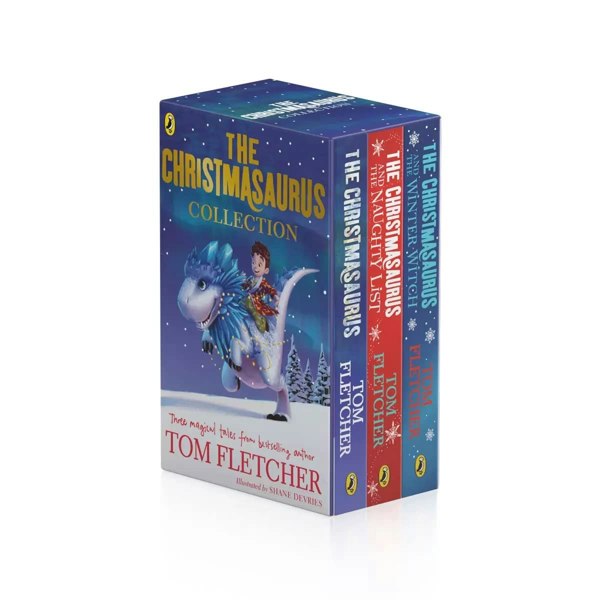 The Christmasaurus 3 Books Set by Tom Fletcher (Christmasaurus, The Naughty List, The Winter Witch)