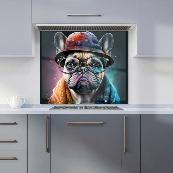 Warren Reed - Designer French Bulldog Dog Splashart Kitchen Splashback