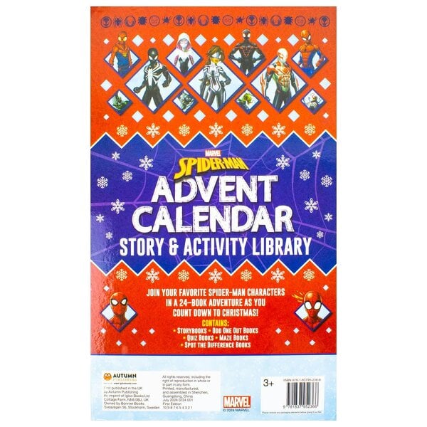 Marvel Spider-Man Advent Calendar Story and Activity Library - 24 Amazing Story & Activity Books