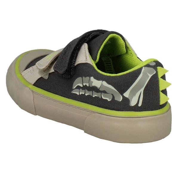 Clarks Boys Clarks Dinosaur Canvas Shoes Foxing Stomp