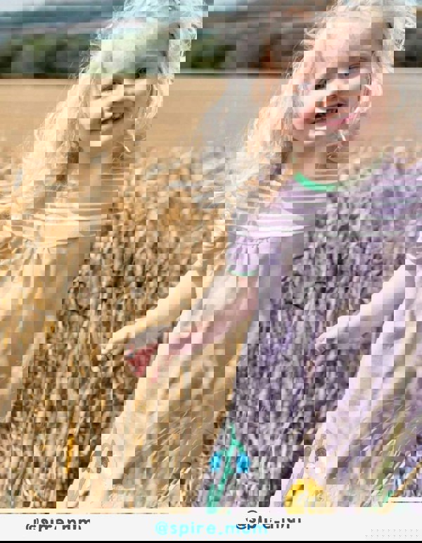 Organic Spring Applique Dress - Toby Tiger UK Retail