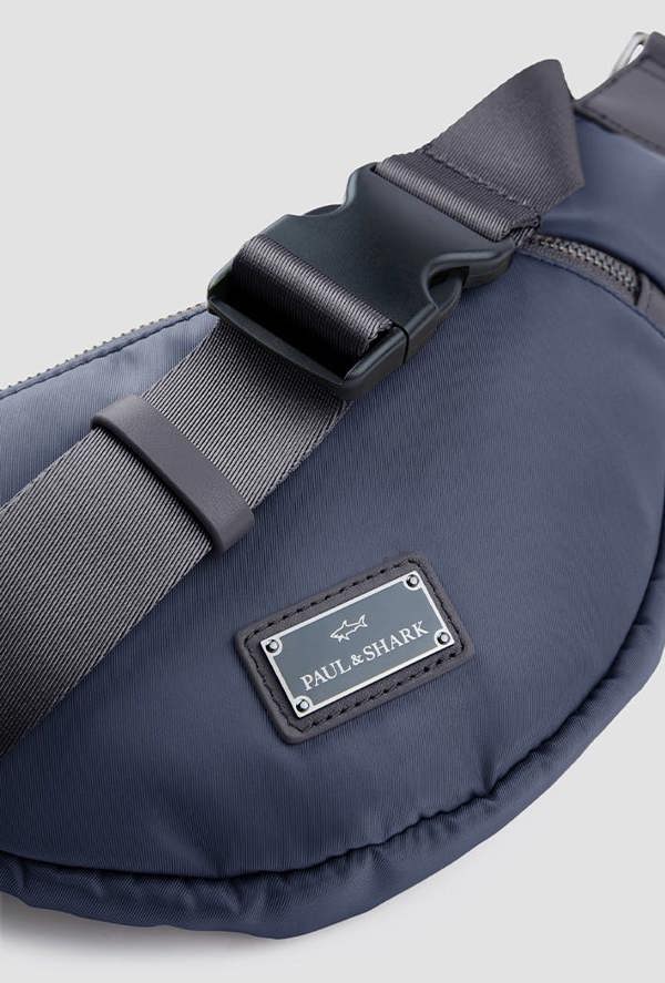 Paul & Shark Milano Nylon Messenger Bag with Leather Bag