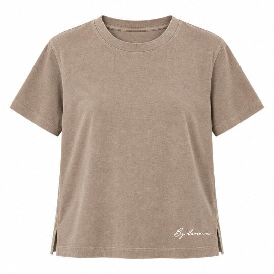 By Lanvin Small Signature Logo Taupe T-Shirt