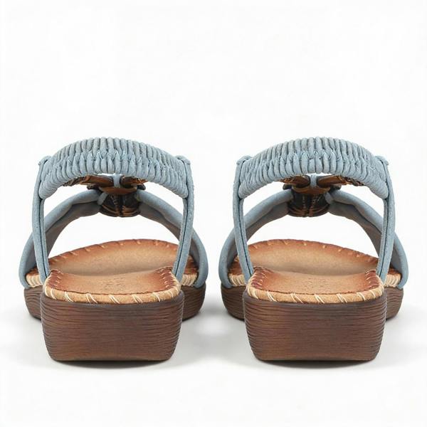 Rieker V7568 Ankle Strap Sandals   in  Blue