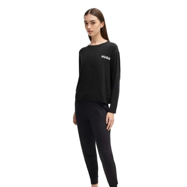Hugo Womens/Ladies Unite Long-Sleeved Pyjama Top - Black - 
