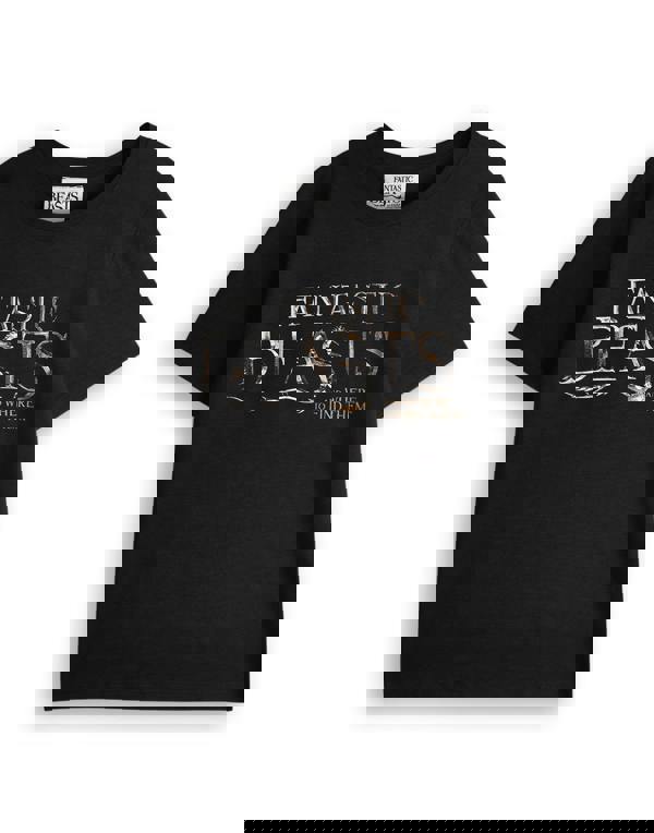 Fantastic Beasts And Where To Find Them Boys Black Short Sleeved T-Shirt
