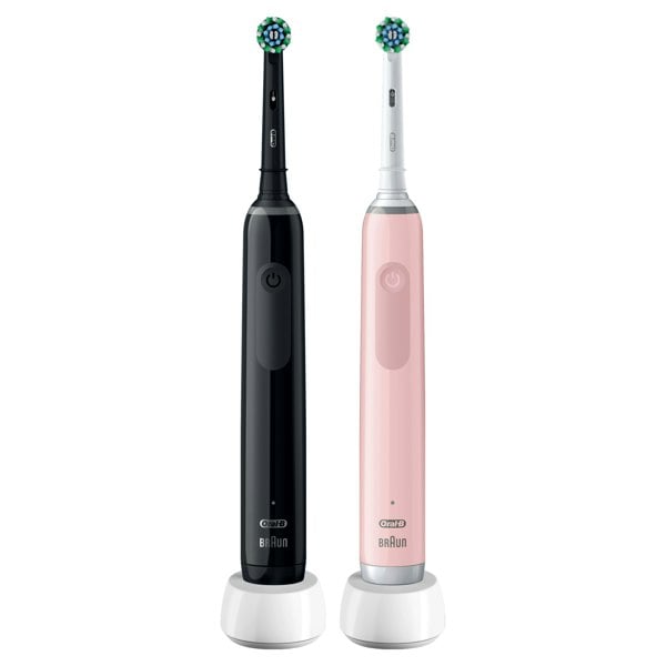 Oral-B Pro Series 3 Electric Toothbrushes - Black & Pink