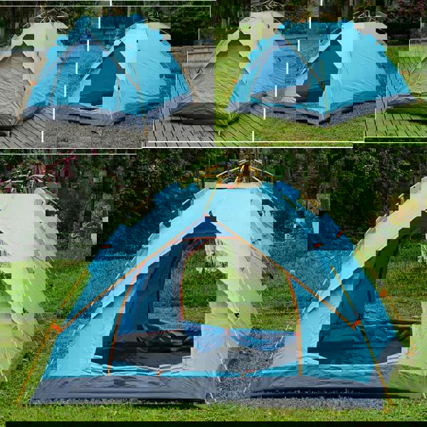 Gr8 Garden Outdoor Automatic Pop Up Camping Tent 3-4 Person Family Sun Shade Hiking Shelter