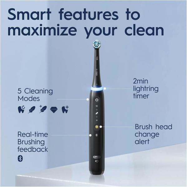 Dyzi iO5 Electric Toothbrush 1 Tooth Brush Head, A.I. App & Travel Case