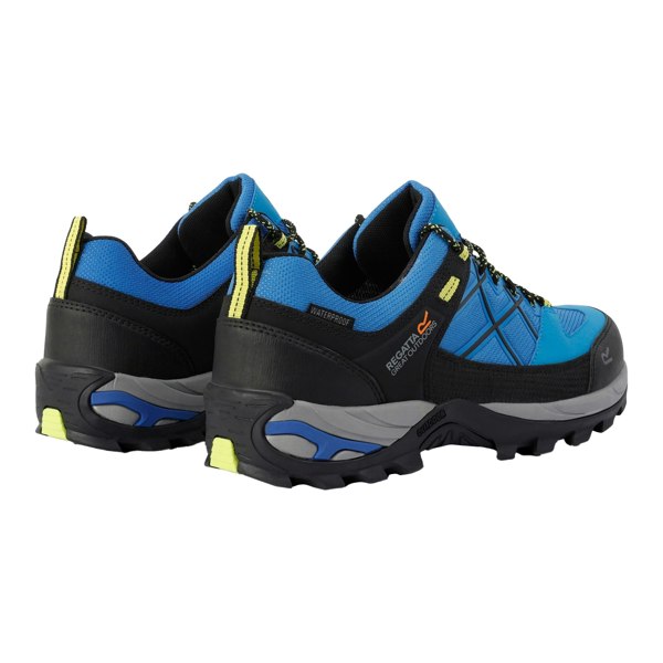 Regatta Mens Samaris III Low Walking Shoes - Blue/Lime Punch