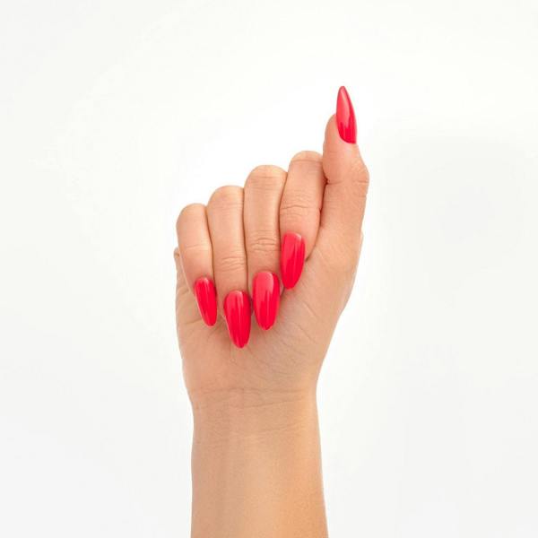 Nail HQ Almond Poppy Red Acrylic Nails (24 Pieces)