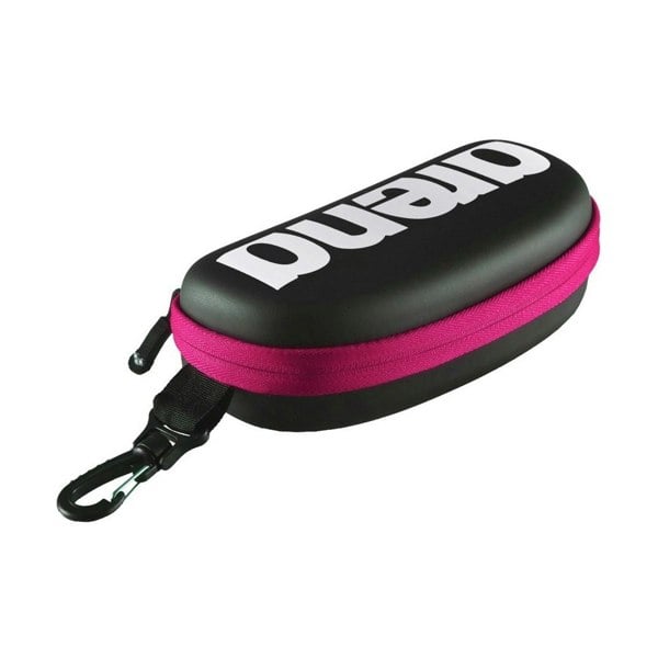Arena Swimming Goggles Case - Black/White/Fuchsia