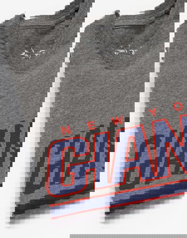 NFL Womens Grey New York Giants Logo Short Sleeved T-Shirt