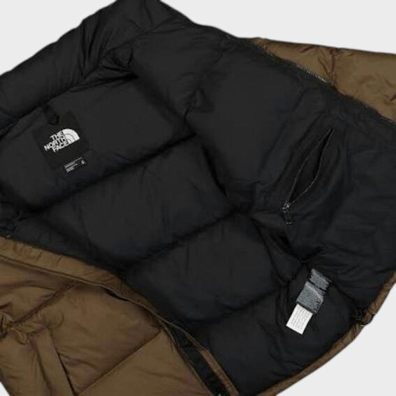 The North Face 1996 Retro Nuptse Jacket Smokey Brown TNF Black