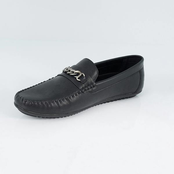 Brave Soul Black PU Loafers - Black Image 1