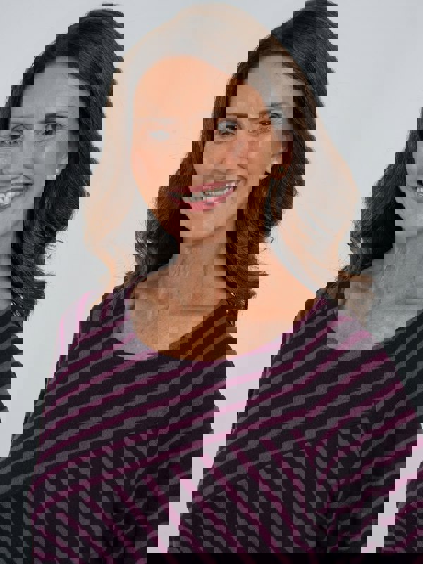 TIGI-Wear Cut And Sew Stripe Top