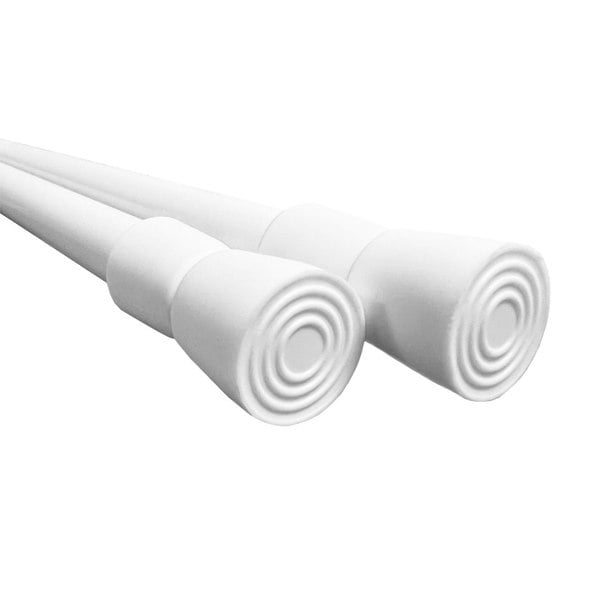 The telescopic cupboard & fridge storage bars pictured on a white background.