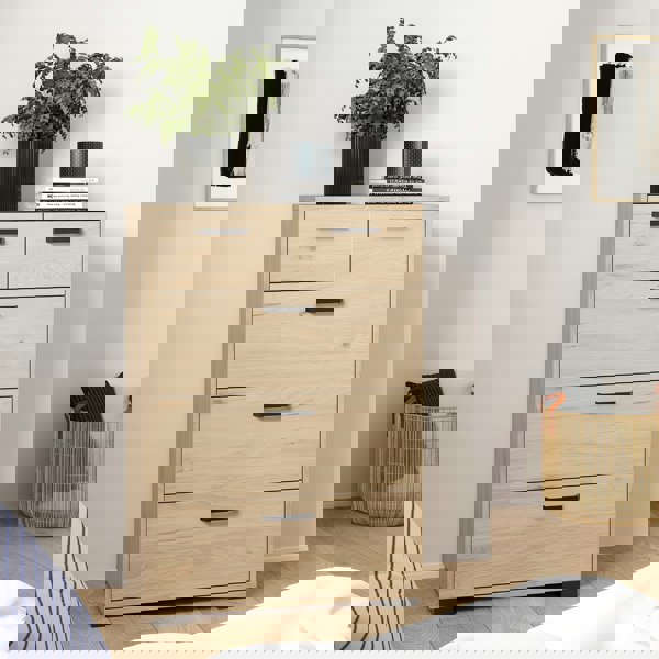 Furniture To Go Sofia Chest 3 + 2 Drawers Jackson Hickory