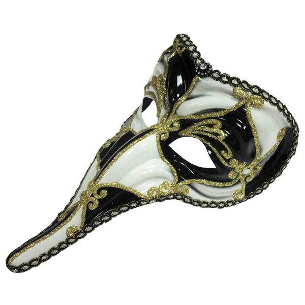 Bristol Novelty Unisex Adults Loki Mask - Black/White/Gold - 