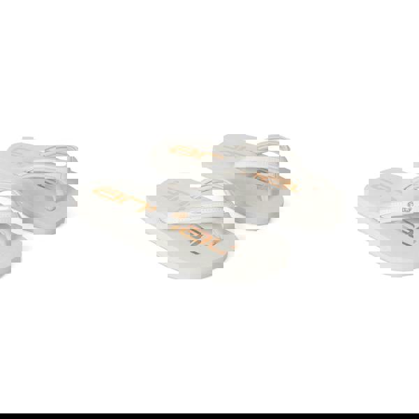 Animal Womens/Ladies Logo Recycled Flip Flops - Grey/Gold - 