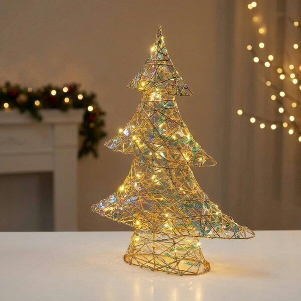 Garden Greatness Holographic Light-Up Christmas Tree