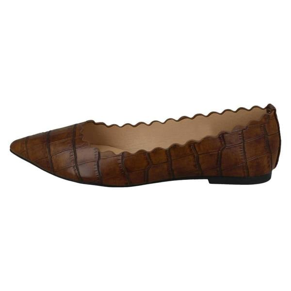 Spot On Ladies Spot On Pointed Toe Ballerinas F80457
