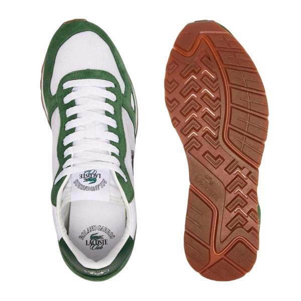 Lacoste Mens Partner 70 Suede Trainers - White - 