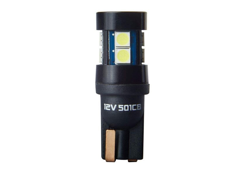 Ring Automotive LED 501 Capless Bulbs CANbus Technology T10 Side Light Interior Number Plate Pure White