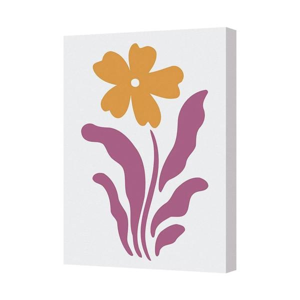 Benjamin Tate Design Floral Canvas Art Print Contemporary Gallery Wrapped Frame UK Made