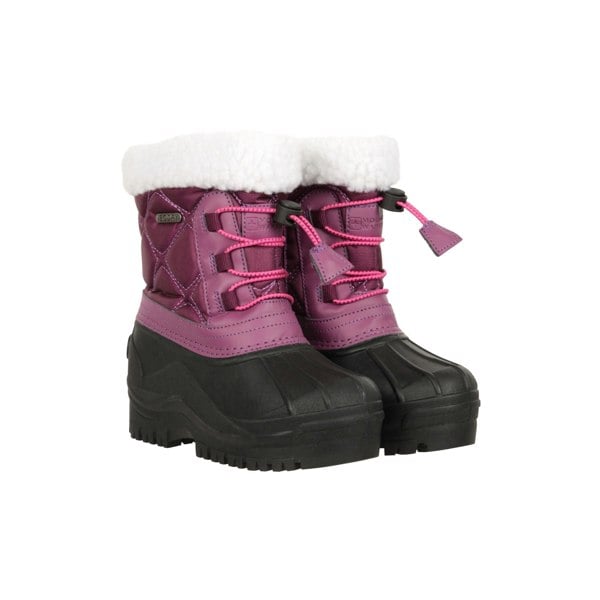 Mountain Warehouse Childrens/Kids Arctic Adaptive Waterproof Snow Boots - Dark Purple