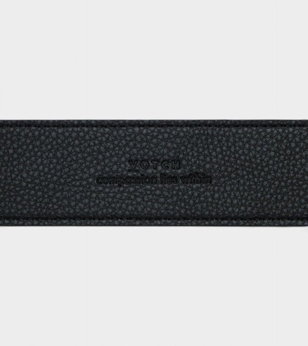 Votch Marley Vegan Bio-Based Bamboo Classic belt in black