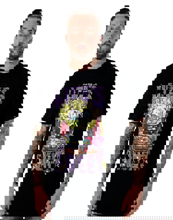 SpongeBob SquarePants Mens Black Life's Sweet Short Sleeved T-Shirt