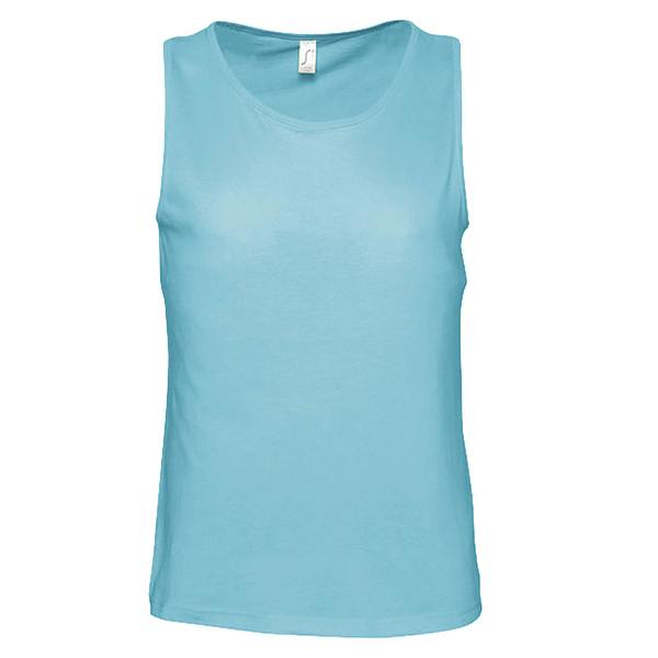 SOLS Mens Justin Sleeveless Tank / Vest Top - Blue Atoll