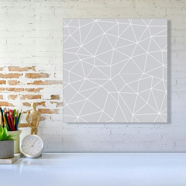 Warren Reed Geometric Triangle Pattern Canvas