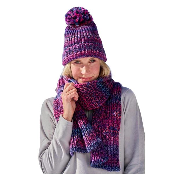 Mountain Warehouse Womens/Ladies Chunky Knitted Scarf - Dark Purple - 