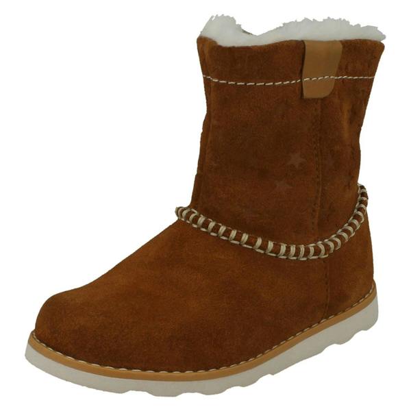 Clarks Girls Clarks Casual Warmlined Boots Crown Piper