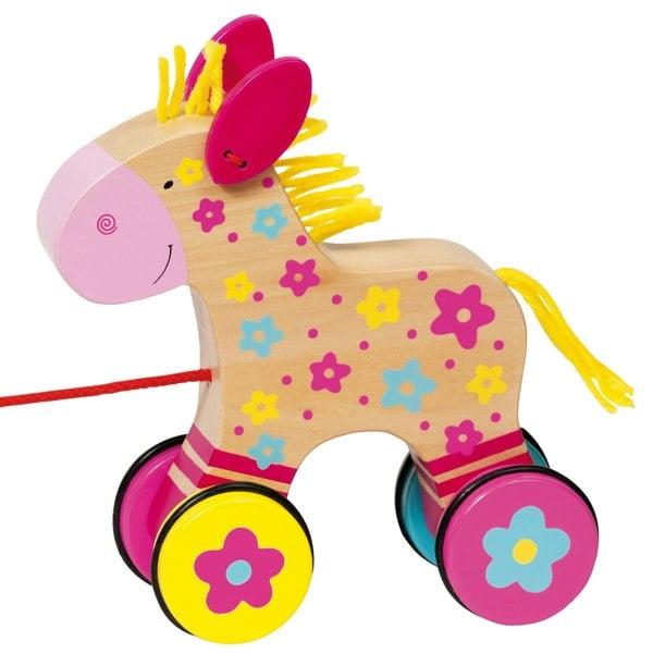 Goki Pull-along Animal - Horse Clahra