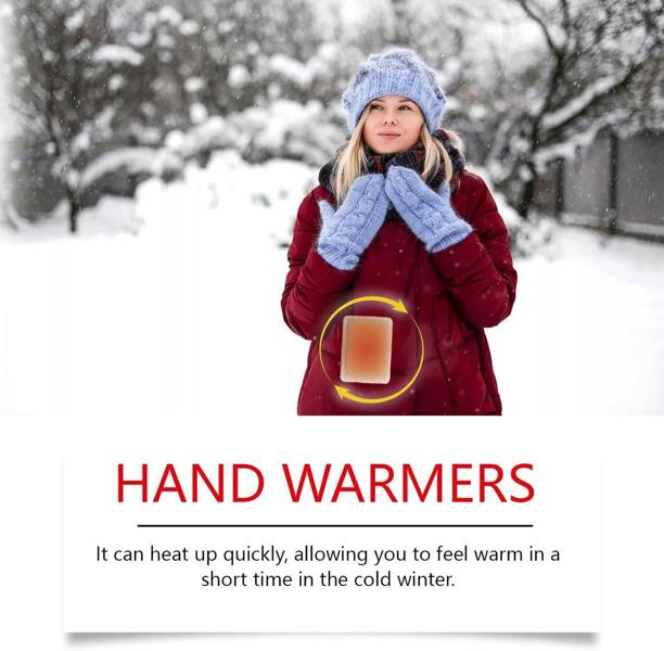Dyzi 10pcs Winter Warm Patch Hand Warmer Self-Heating Outdoor Heat