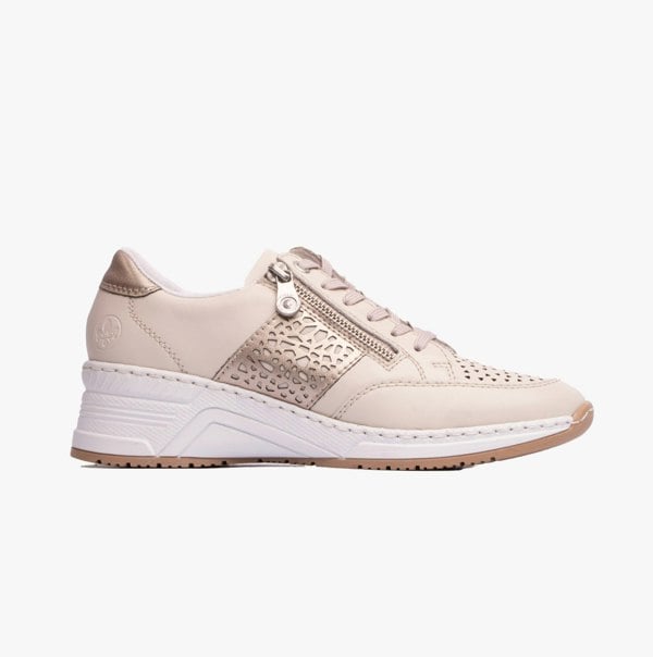 Rieker N4344-60 Womens Shoes - Beige