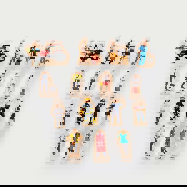 tickit Wooden People Who Help Us Blocks