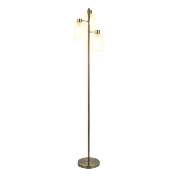Pagazzi Lighting Kingsholm Antique Brass Floor Lamp