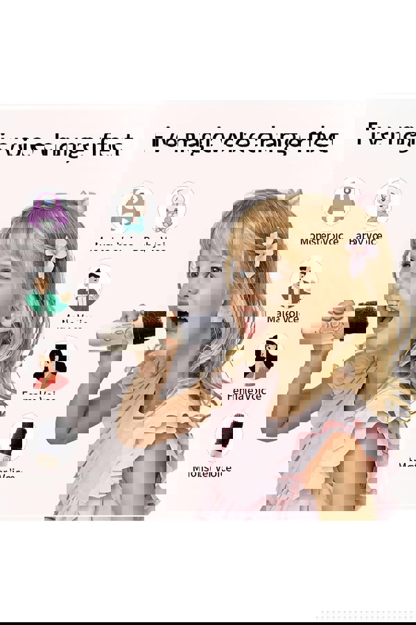 Living and Home Portable Karaoke Machine with Wireless Microphones and RGB Lights