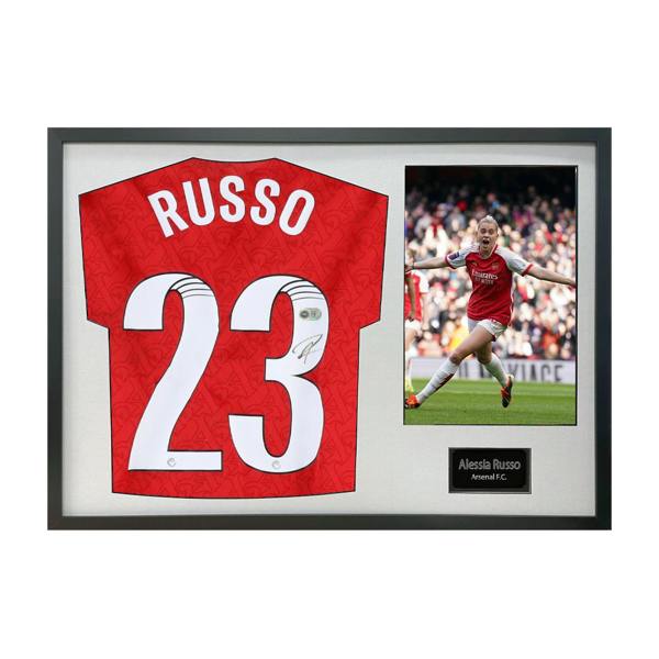 Alessia Russo Signed Arsenal Shirt Classic Frame (ACG Cert)