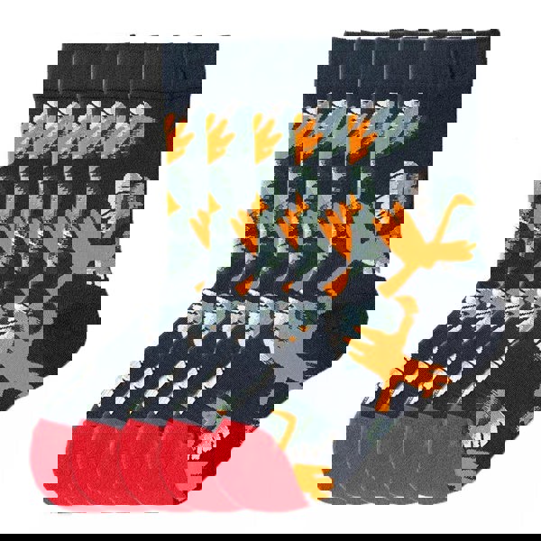 Anysox 5 Pairs Size 5-9 of Fashion Long Sock Cartoon Personalized Creative Yellow Bird For Men Woman Foot Cold Winter Warm Comfortable Accessories