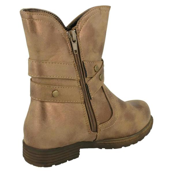 Spot On Girls Spot On Ankle Boots With Buckle Design