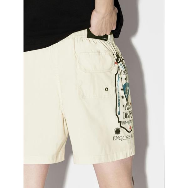 Amiri Fortune Swim Shorts   in  Light Brown