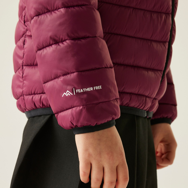 Regatta Kids Marizion Hooded Padded Jacket - Tangerine Tango/Dark Pimento