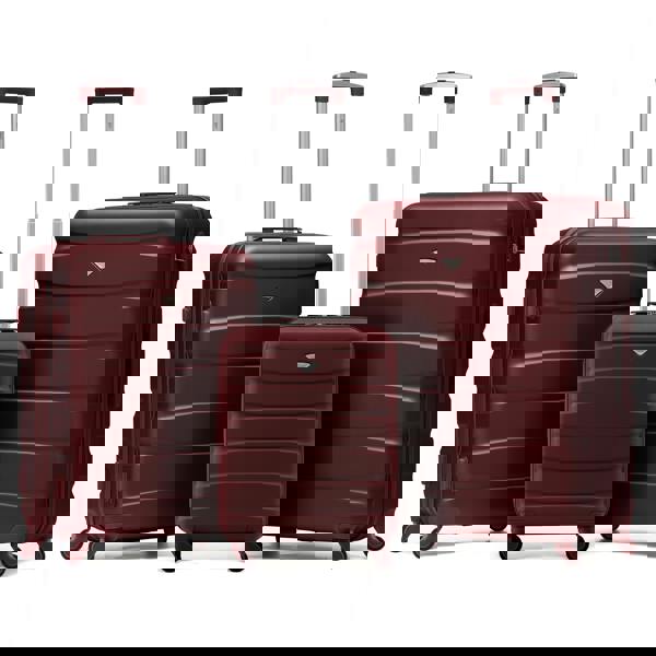 Flight Knight 55x40x20cm Cabin Carry On Luggage with Medium Case and Large Size Check-in Hold Suitcase