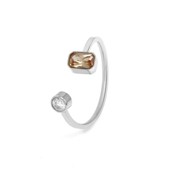 Say It With November Topaz Birthstone Ring - Silver Plated