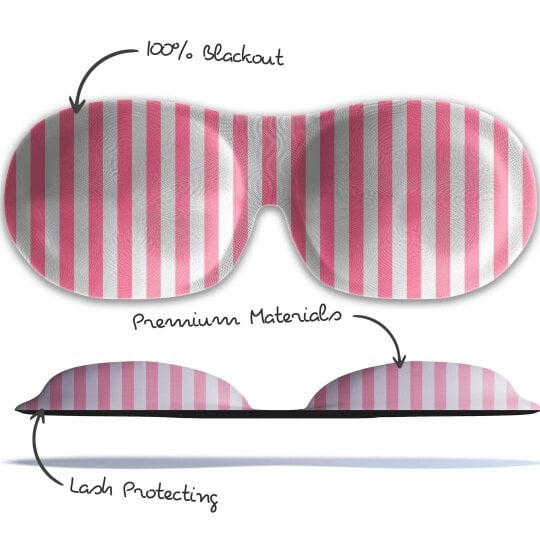 SMUG Contoured 3D Blackout Sleep Mask - Candy Shop Print